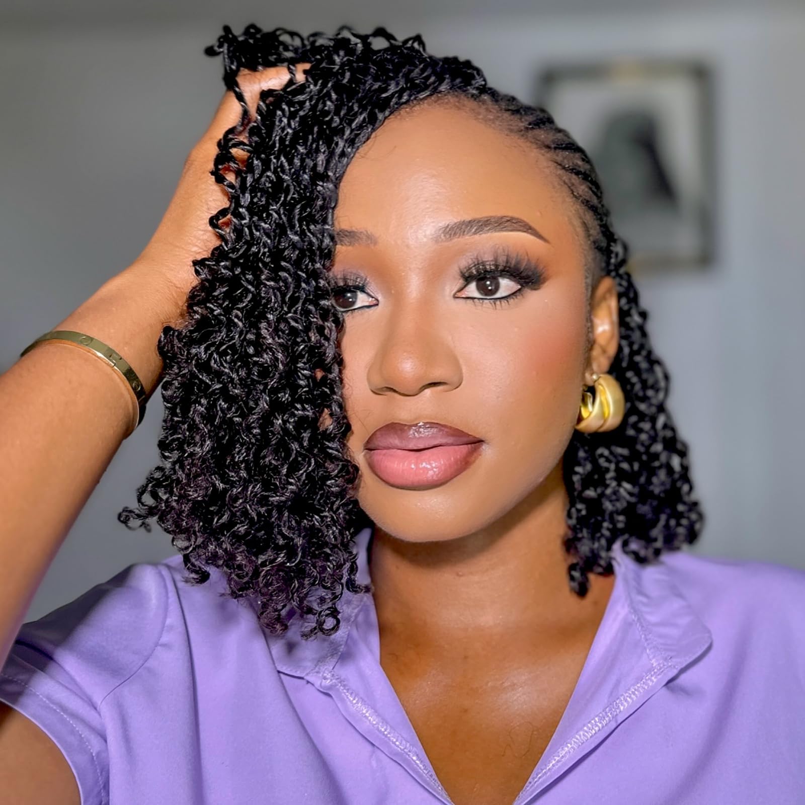 Amazon.com : ToyoTress Human Hair Yanky Twist -8 Inch (40 strands